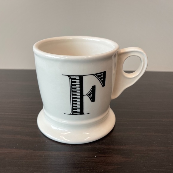 NWT Anthropologie F letter Mug - Picture 2 of 5